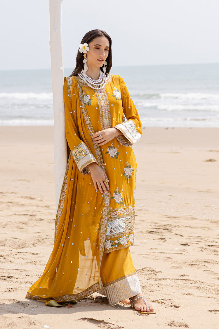 ZYRA FREESIA 3 Piece Embroirdered Chiffon Mirha - FW40060