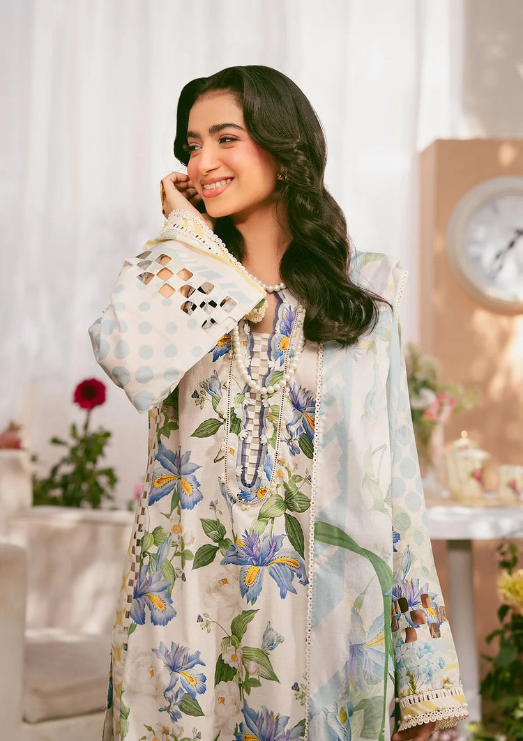 ELAF PRINTS:-6A IVORY PETALS