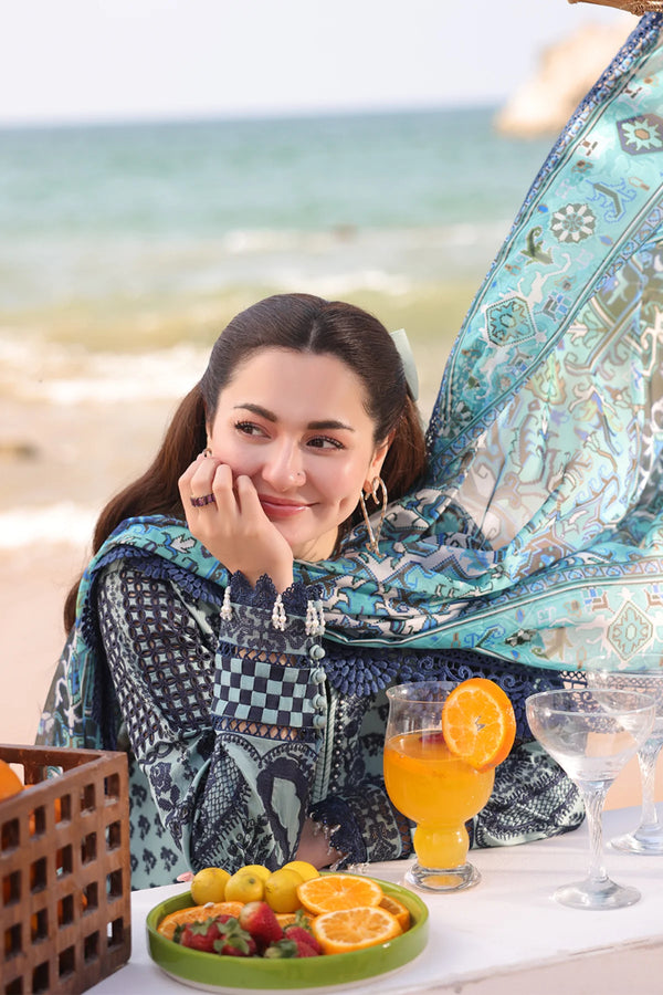 HANIA LUXURY LAWN'25 BY IMROZIA |SL 75A