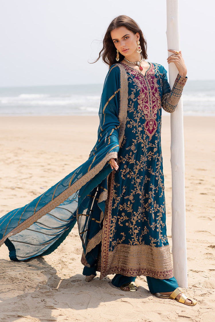 ZYRA FREESIA 3 Piece Embroirdered Chiffon Aadhya - FW40052