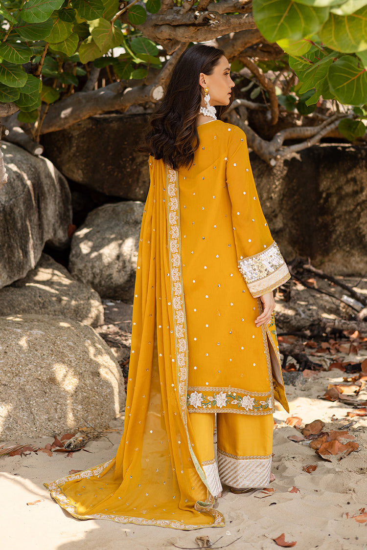 ZYRA FREESIA 3 Piece Embroirdered Chiffon Mirha - FW40060