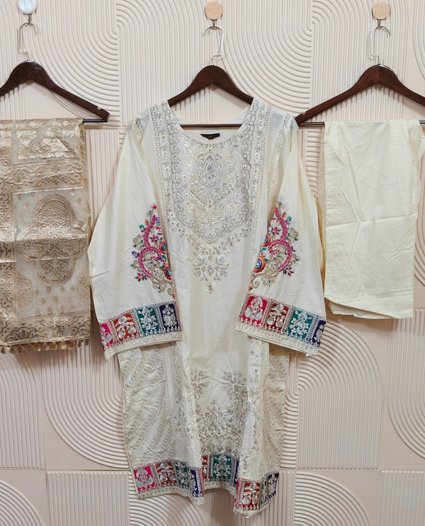 KARMA LAWN STITCHED D-03