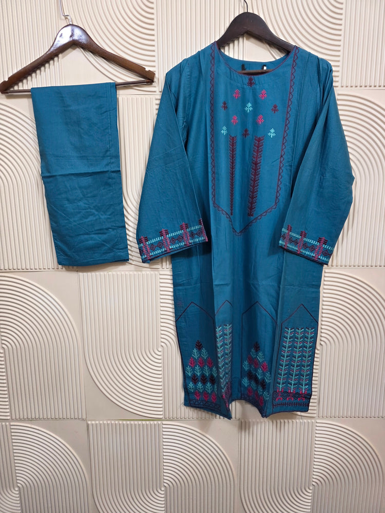 ZEBAYESHA STITCHED LAWN CORD SET D-03