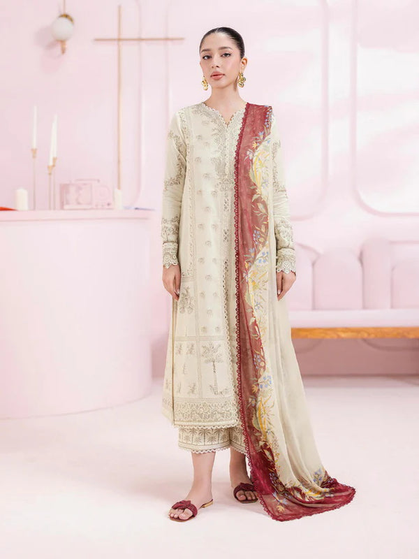 Qalamkar QPrints Embroidered Lawn 2025 | EM-06B