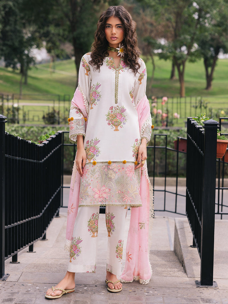 MAHNUR BROADWAY 25' Cherry Blossom | 3 PC Lawn