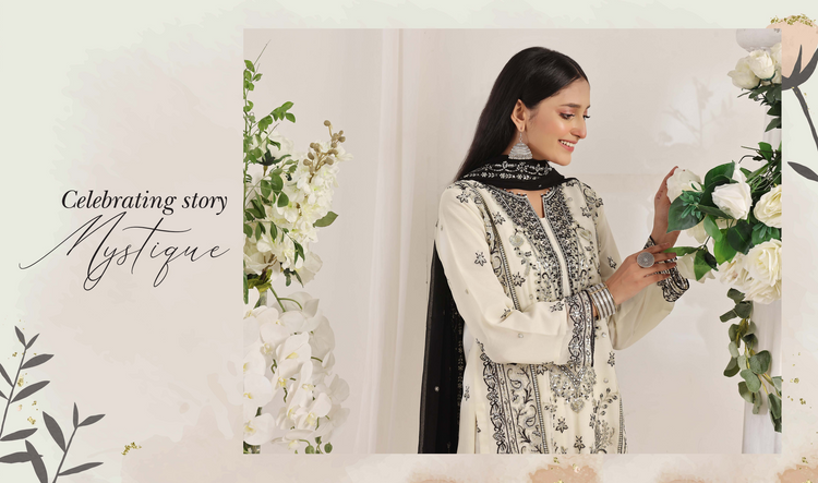 Rumha luxury emroidered chiffon