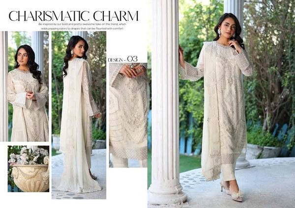 ARFA BY NOOR'S | LUXURY SEMI-STITCHED CHIFFON | D-05