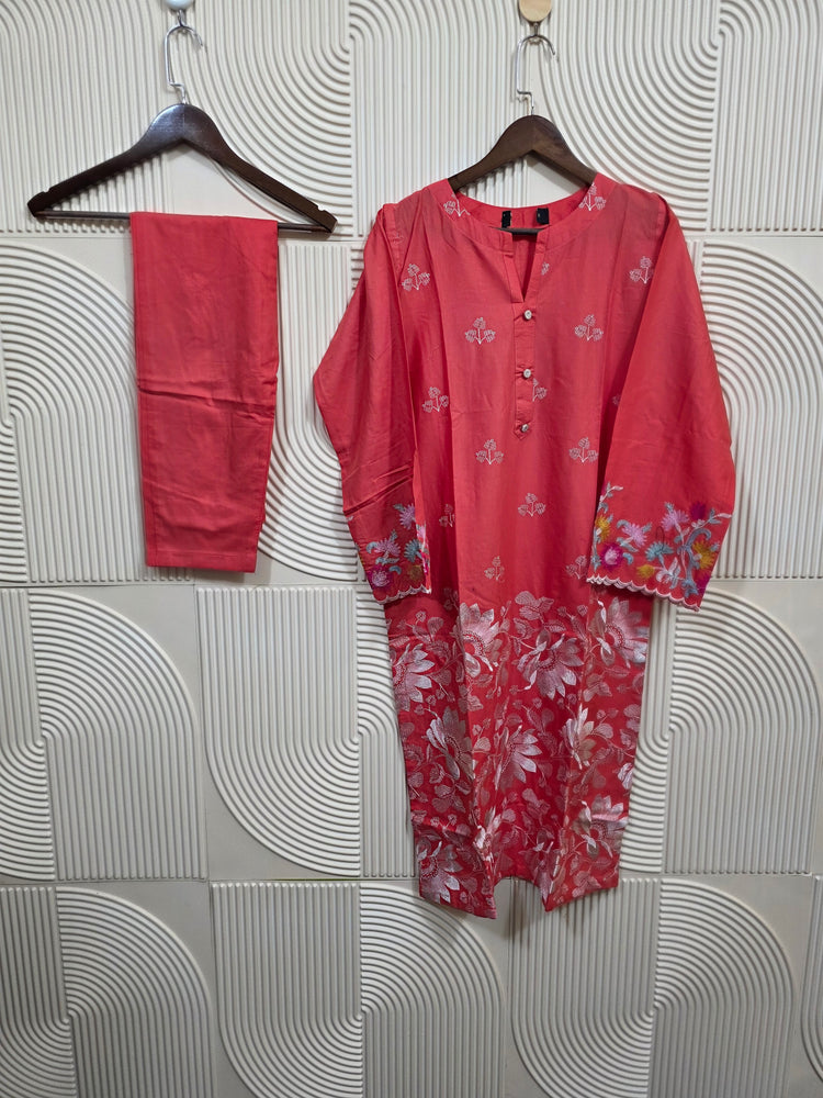 ZEBAYESHA STITCHED LAWN CORD SET D-01 (B)