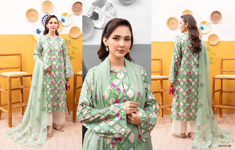 Azure Lawn Unstitched D3