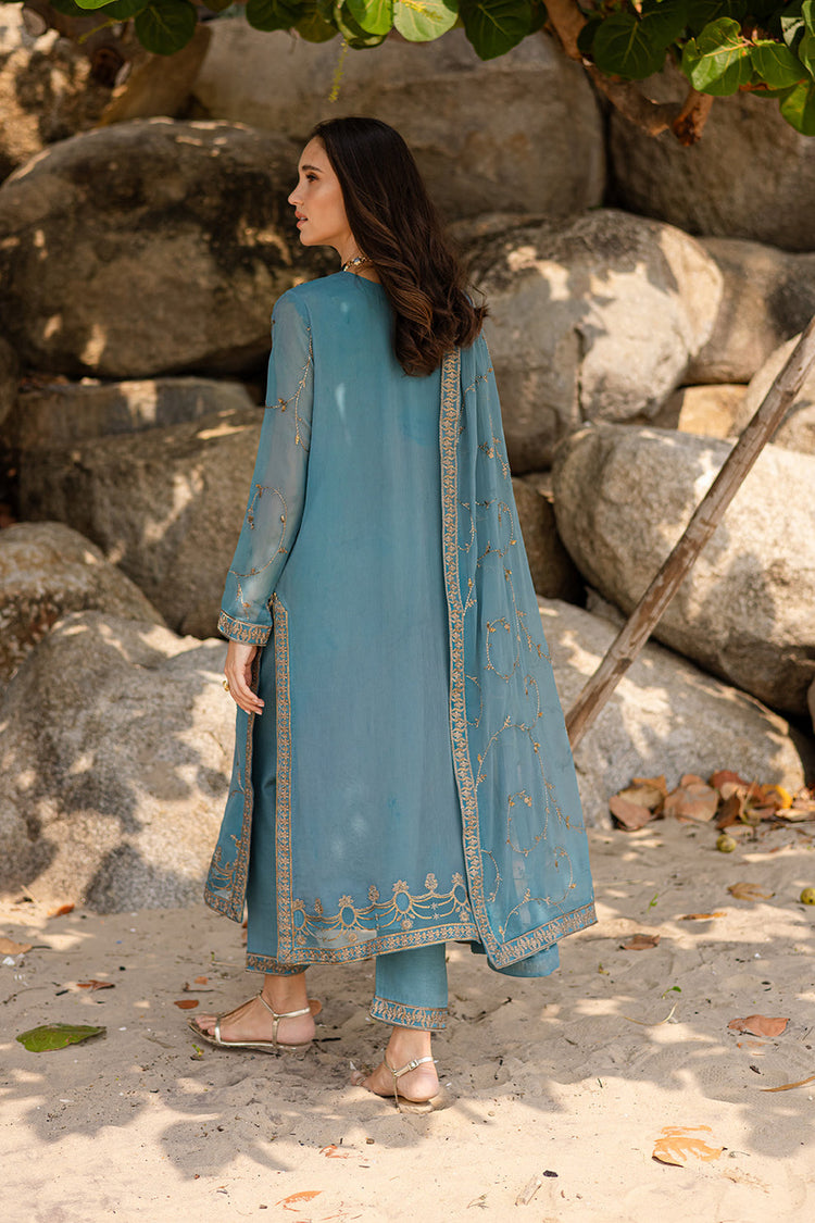 ZYRA FREESIA 3 Piece Embroirdered Chiffon Aarvi - FW40059