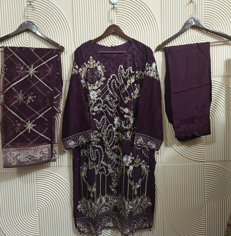 NAYAAB RAMSHA CHIFFON STITCHED D-02