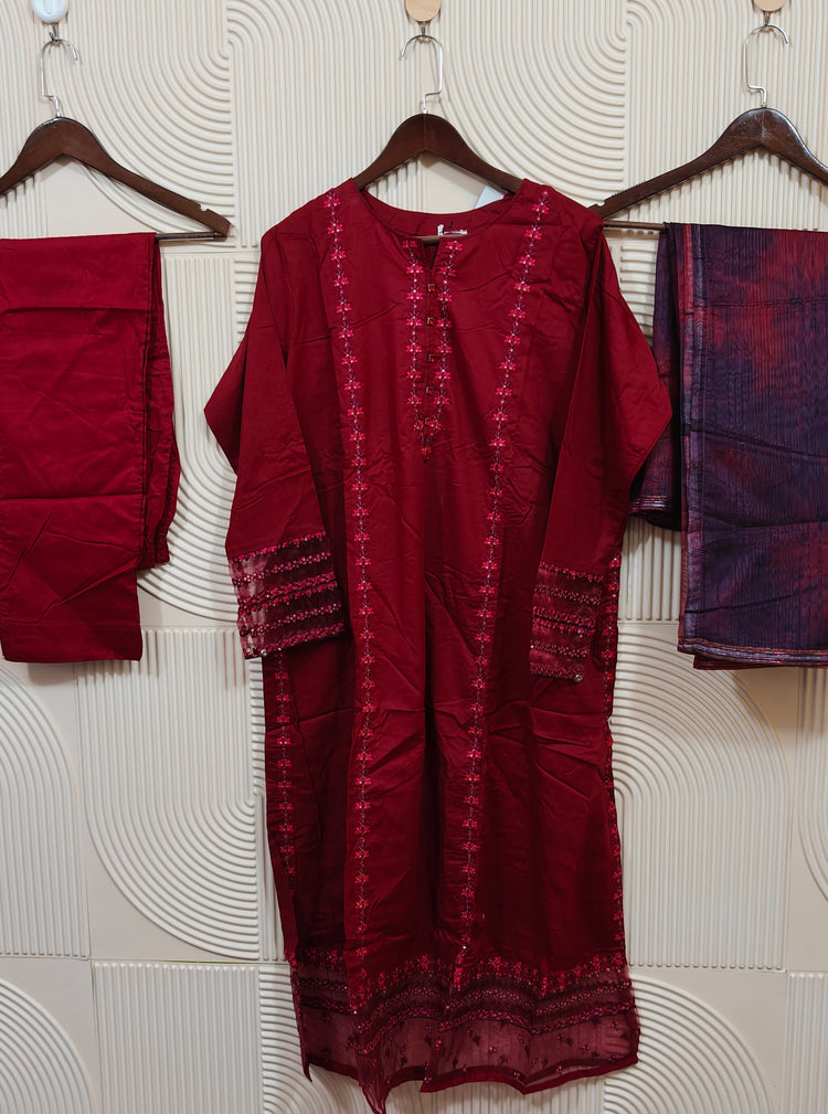 ZOYA AHMED TEHWAR STITCHED LAWN D-04