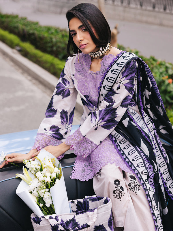 MAHNUR BROADWAY 25' Lilac | 3 PC Lawn