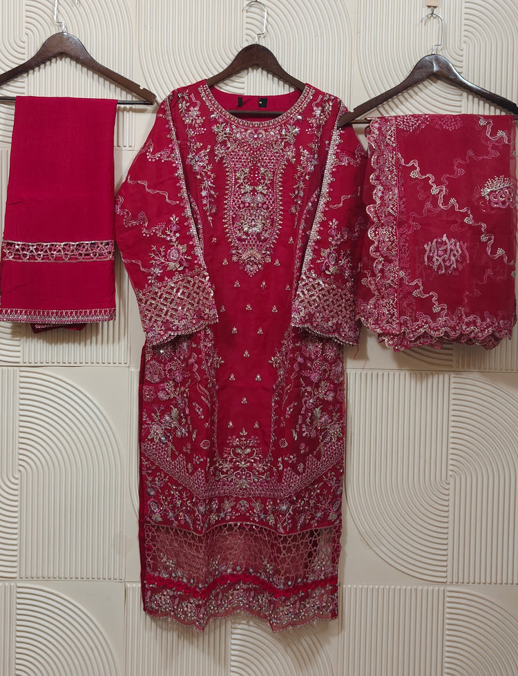 ZOYA AHMED FUCHSIA FORMALS D-04