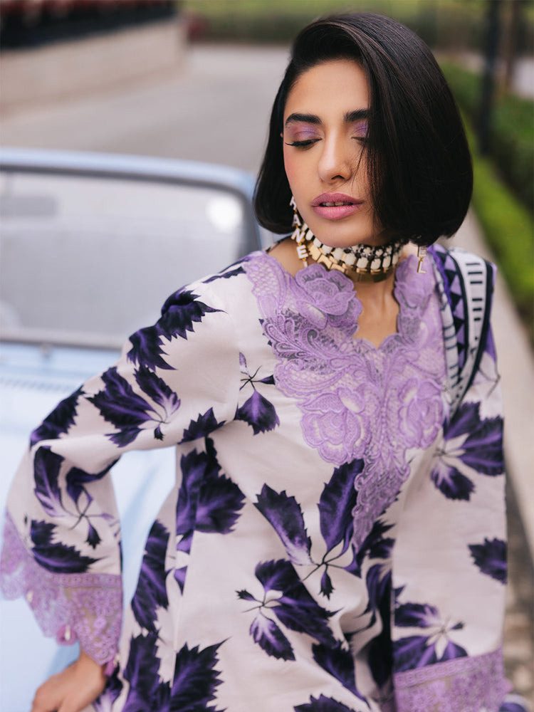 MAHNUR BROADWAY 25' Lilac | 3 PC Lawn