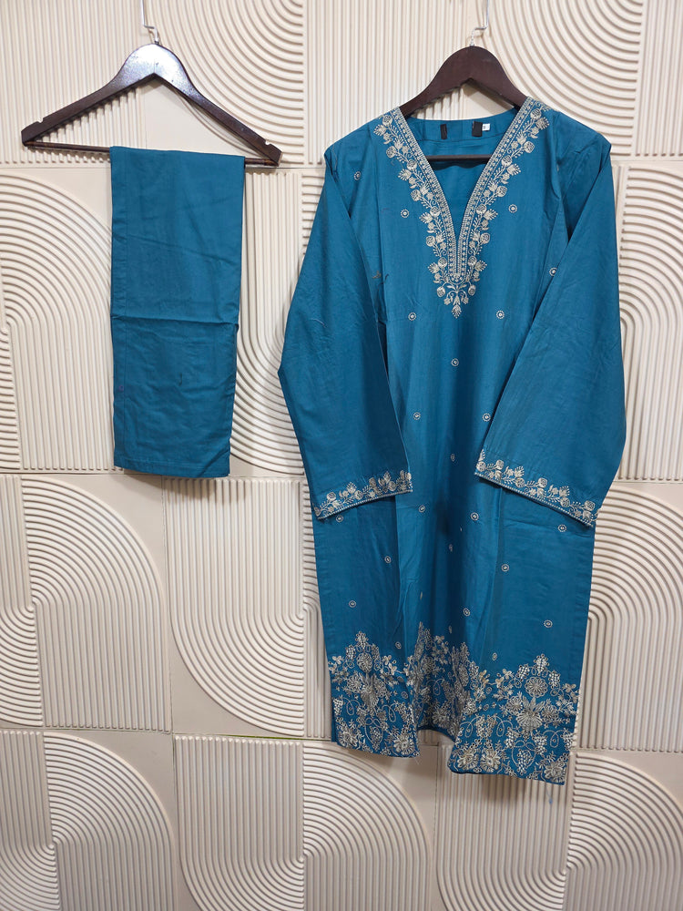 ZEBAYESHA STITCHED LAWN CORD SET D-02 (B)