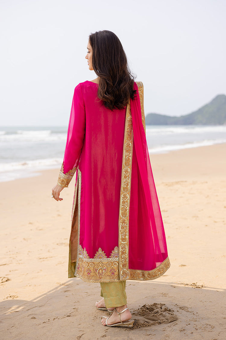 ZYRA FREESIA 3 Piece Embroirdered Chiffon Anika - FW40054