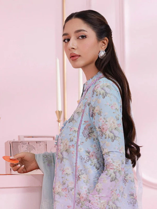 Qalamkar QPrints Embroidered Lawn 2025 | EM-08B