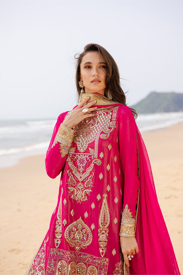 ZYRA FREESIA 3 Piece Embroirdered Chiffon Anika - FW40054