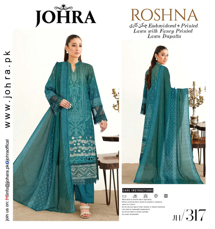 ROSHNA BY JOHRA PREMIUM LAWN | JH-317
