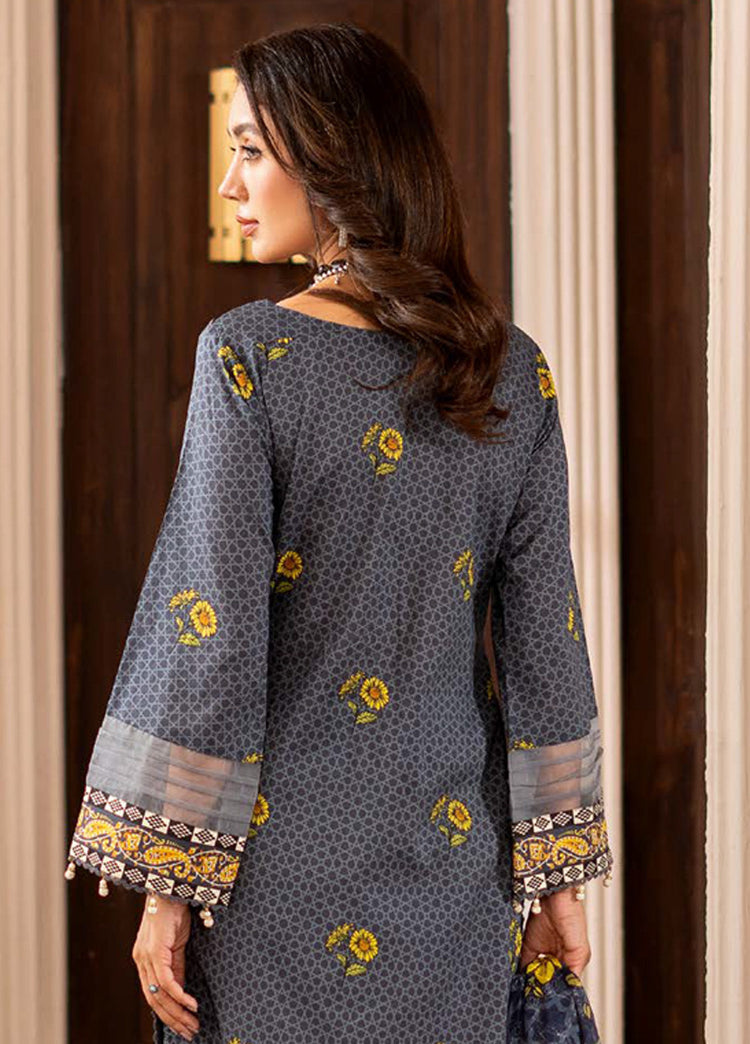 ALZOHAIB SUNSHINE BLOOM UN-STITCHED 3PC | D-02