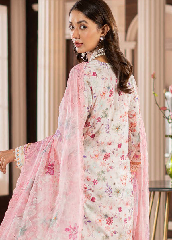 ALZOHAIB SUNSHINE BLOOM UN-STITCHED 3PC | D-07