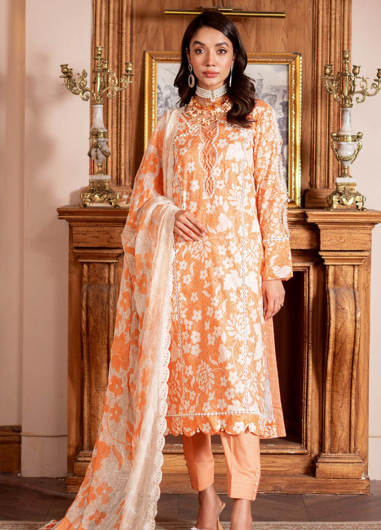ALZOHAIB SUNSHINE BLOOM UN-STITCHED 3PC | D-09