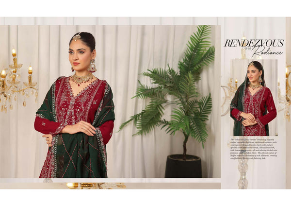 TANIA BY BINHAMEED | SEMI-STITCHED | D-06