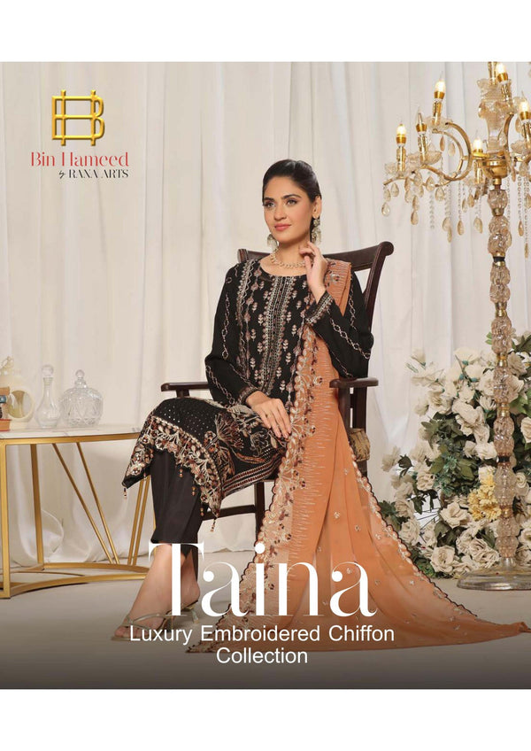TANIA BY BINHAMEED | SEMI-STITCHED | D-05