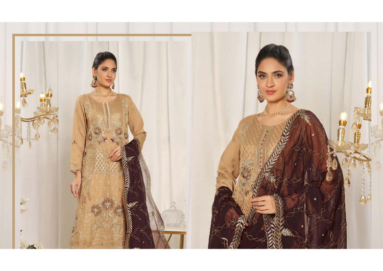 TANIA BY BINHAMEED | SEMI-STITCHED | D-03