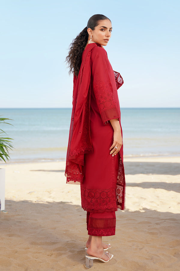 SAHAR LAWN CHIKANKARI UN-STITCHED 3PC | S24-CK-V2-01
