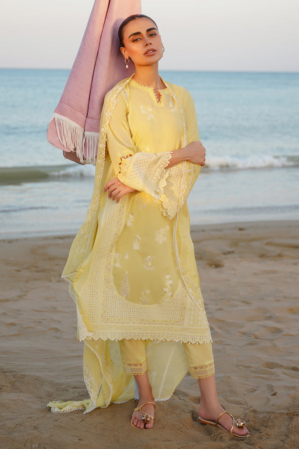 SAHAR LAWN CHIKANKARI UN-STITCHED 3PC | S24-CK-V2-09