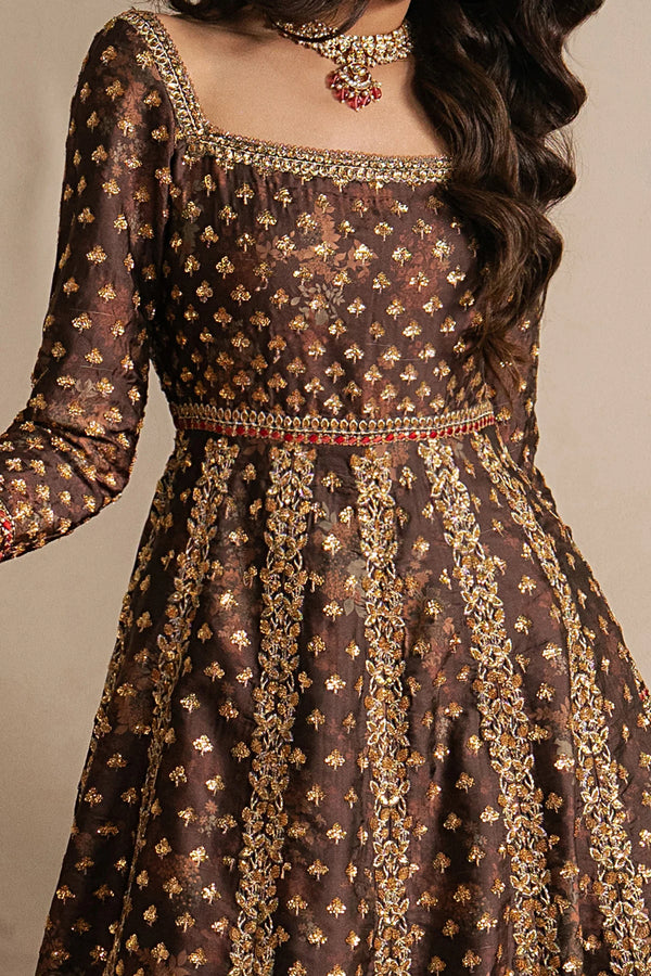 QURBAT BY AYZEL UJN-STITCHED 3PC | Nazaakat