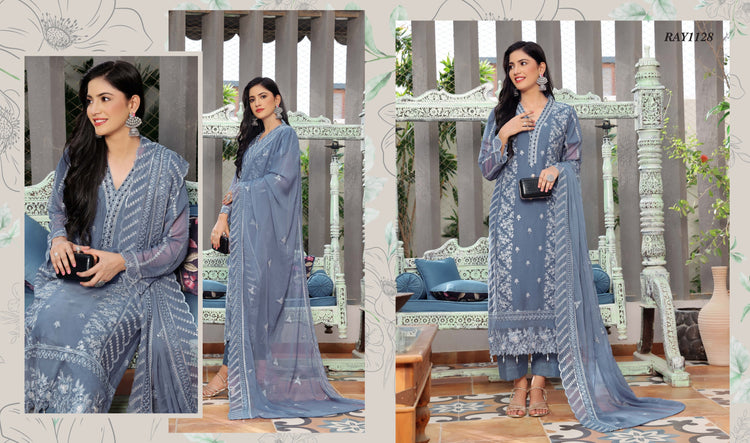 ZAAMIRAH BY BIN HAMEED SEMI-STITCHED 3PC | D-03