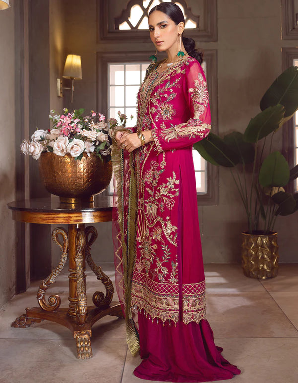 LE FESTA CHIFFON UN-STITCHED BY EMAAN ADEEL - LF-701
