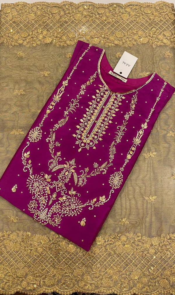 AZAL LUXURY PRET MAGENTA GOLD - 01