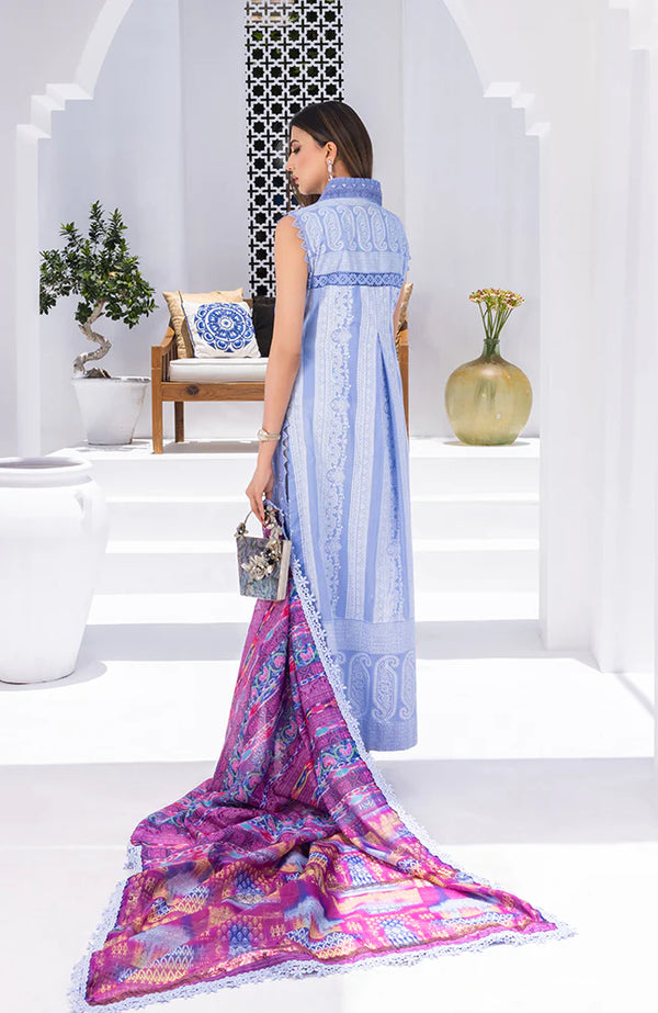 RUNGKARI EMBROIDERED LAWN UN-STITCHED 3PC BY MAHIYMAAN - A03