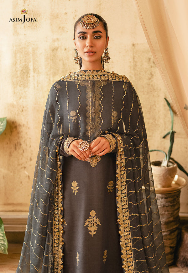 MAHROMAAH FESTICE UN-STITCHED CHIFFON COLLECTION BY ASIM JOFA - AJM-06