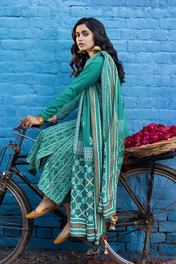 Gul Ahmed 3PC Chunri Unstitched Embroidered Lawn Suit CL-22116
