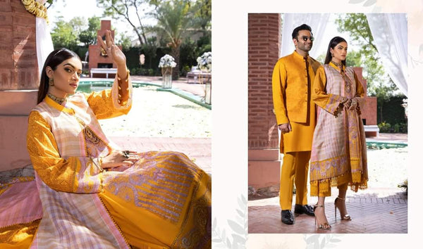 THE MODA UN-STITCHED LUXURY LAWN -MFD-22-E2