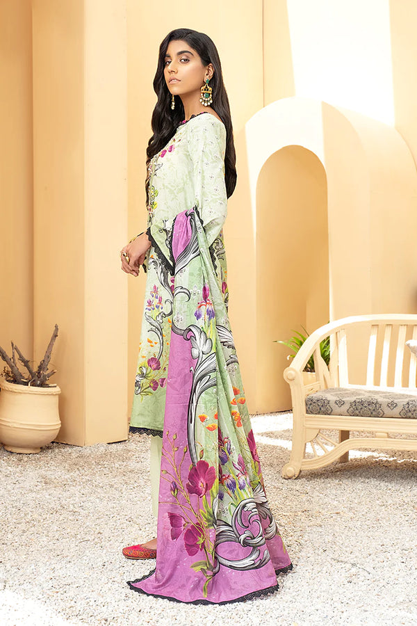CROSS STITCH - UNSTITCHED DAILY LAWN (PASTEL ORNATE)