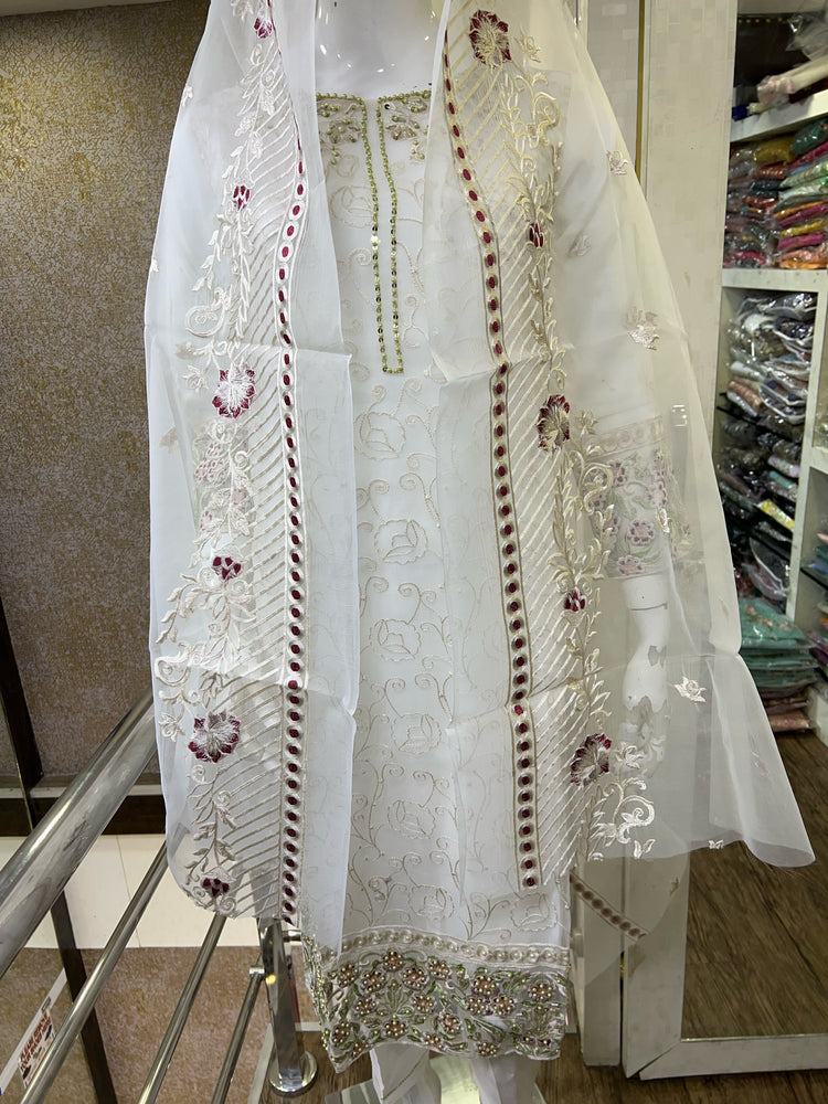 AGHA NOOR REPLICA STITCHED- 04 WHITE