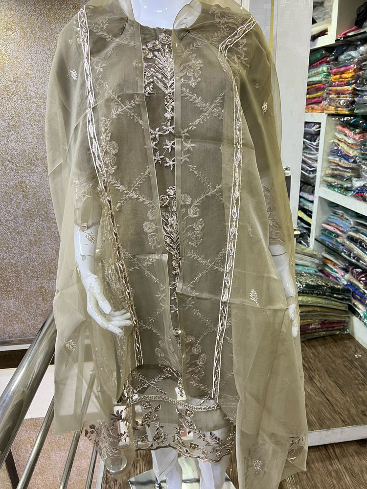 AGHA NOOR REPLICA STITCHED- 11 BROWN