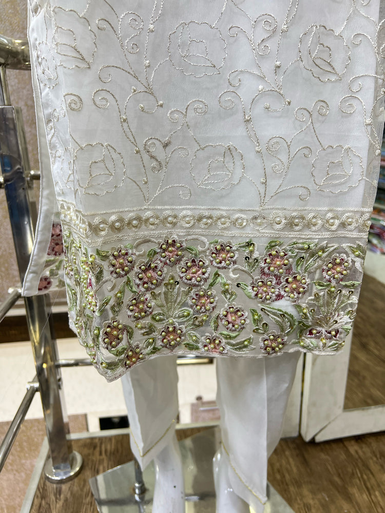 AGHA NOOR REPLICA STITCHED- 04 WHITE