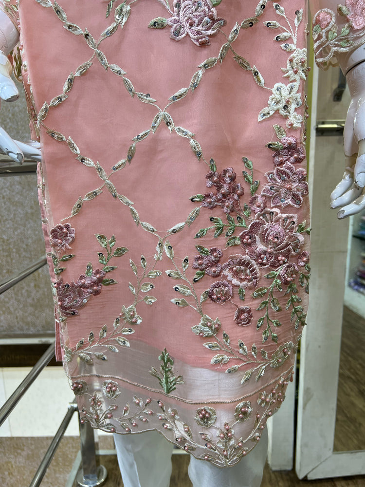 AGHA NOOR REPLICA STITCHED- 01 BABY PINK