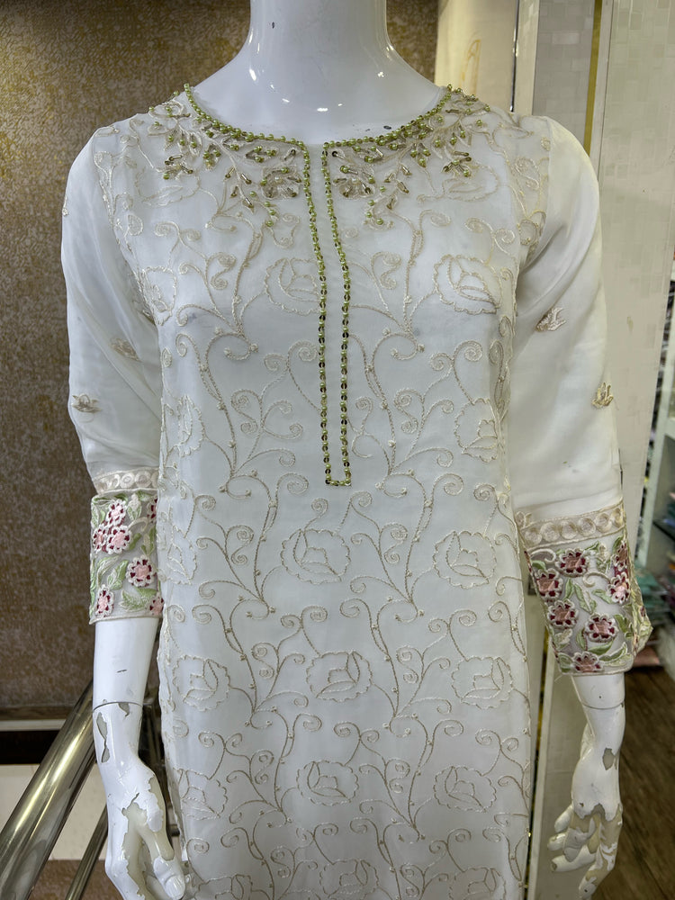 AGHA NOOR REPLICA STITCHED- 04 WHITE