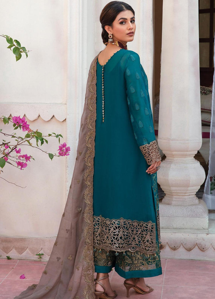 MAJESTIC BY IMROZIA EMBROIDERED CHIFFON M-09 Amethyst