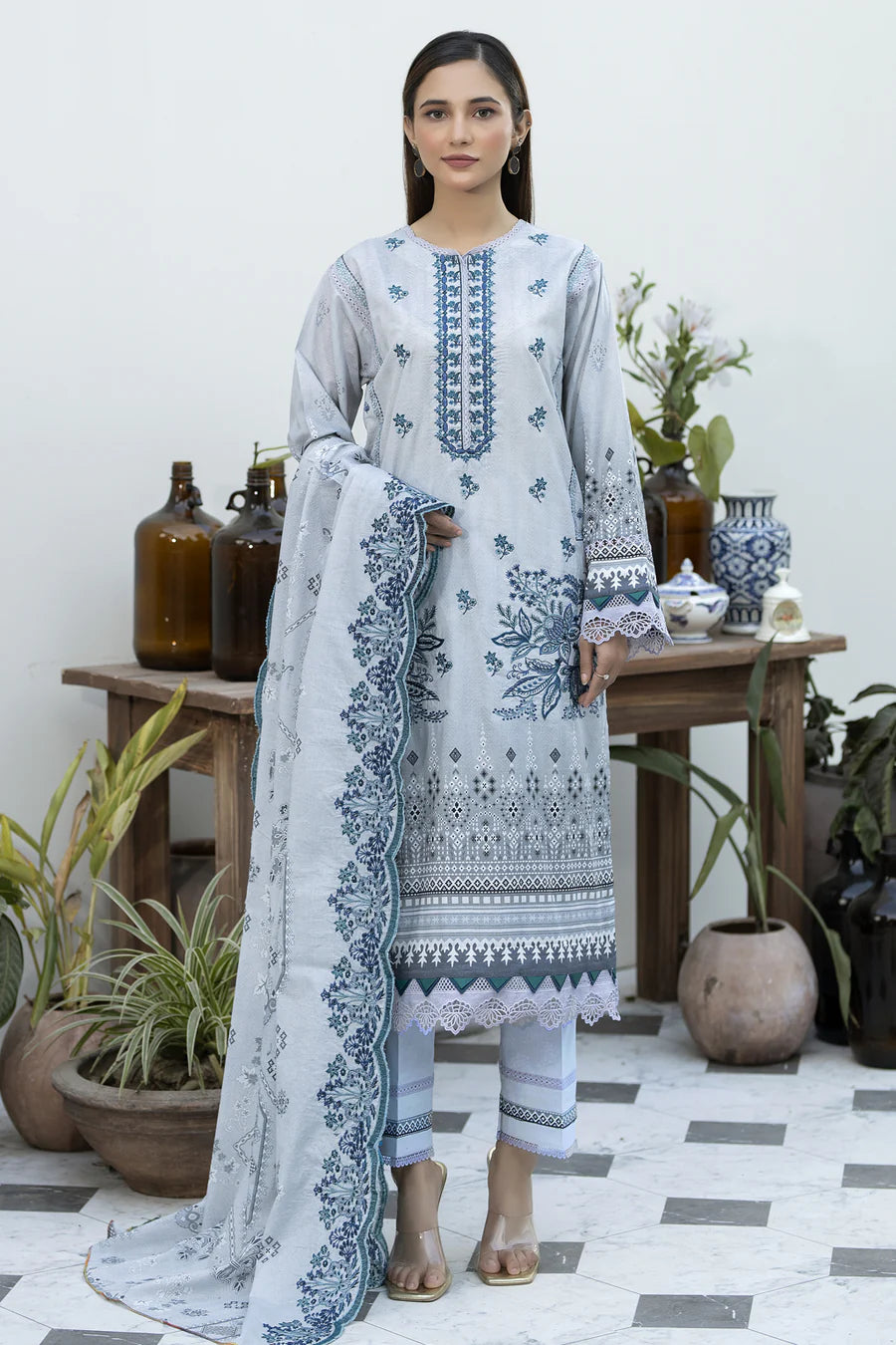 PARWAAZ BY JOHRA EMBROIDERED PRINTED LAWN'24