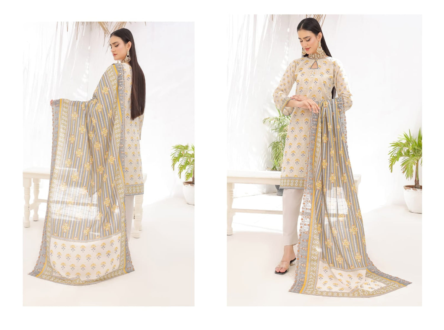 ZAISHA BY BIN HAMEED PRINTED LAWN'24