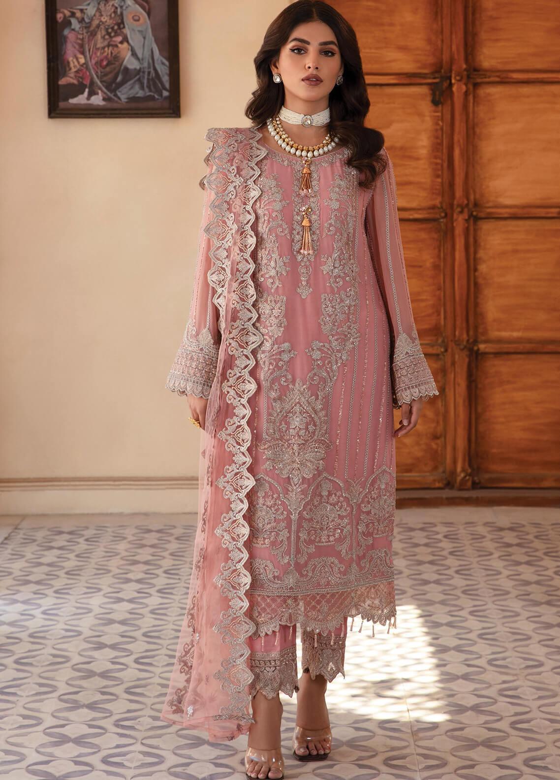 MAJESTIC BY IMROZIA EMBROIDERED CHIFFON UNSTITCHED